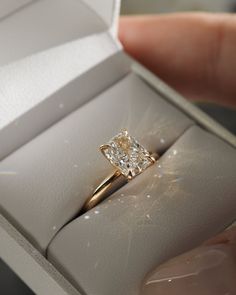 1.5 CT Elongated Cushion G/VS1 CVD Diamond Solitaire Engagement Ring - violetjewels Engagement Rings 2 Carats, Engagement Rings Australia, Cushion Moissanite Engagement Ring, Newcastle Australia, Jewellery Studio, Elongated Cushion Cut, Ring Inspiration, Elongated Cushion, Future Engagement Rings