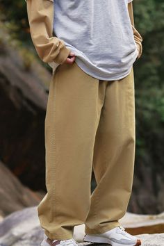 Price: $34.00 Material: 100% Cotton Size: S, M, L, XL, 2XL Color: Grey, Pink, Khaki Applicable Season: Spring, Summer Baggy Brown Solid Color Pants, Casual Baggy Brown Cargo Pants, Baggy Brown Pants Solid Color, Casual Ankle-length Fall Chinos, Casual Brown Straight Leg Cargo Pants, Relaxed Fit Solid Color Pants Without Pockets, Relaxed Fit Pants Without Pockets, Solid Color Relaxed Fit Pants Without Pockets, Casual Brown Baggy Harem Pants