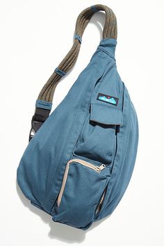 Perfect for outdoor adventures, this sporty sling bag features a water-resistant design with a rope shoulder strap and convenient compartments.* Adjustable strap* Padded back* Outside pockets* 20" x 11" x 5" Kavu Bag Outfit, Elle Core, Kavu Bag, Kavu Rope Bag, Rope Bag, Christmas Wishlist, Boho Clothing, Outdoor Adventures, Sewing Ideas