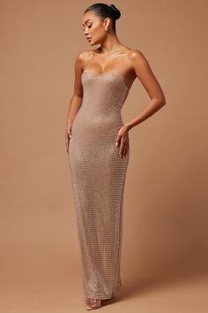 Lindsey Embellished Gown - Nude Nude Embellished Dress, Diamond Prom Dresses, Nude Dress, Embellished Gown, Christmas Party Dress, Rhinestone Dress, Fashion Nova Dress, Gown Dress, Beaded Dress