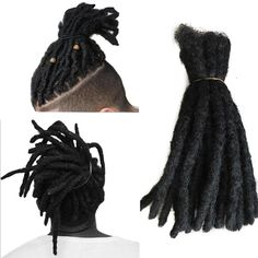 8" Dreadlocks 100% Human Hair Handmade Jamaican Braided Dread Hair Extension Description: Our crocheted human hair dreads have been created with only a comb and crochet hook by hand. No waxes or chemicals have been used in their creation. They are tightly crocheted and are soft and flexible. They can be permanently crocheted to the bottom of your existing dreads to seamlessly add instant length. A free Gift will be sent per pack at random ( one of twos: Hook or dread rings as picture) Spcificati Dread Hair Extensions, Hair Dreads, Handmade Dreadlocks, Crochet Braiding Hair, Crochet Dreadlocks, Crochet Hair Extensions, 100 Human Hair Extensions, Dreadlock Extensions, Synthetic Dreads