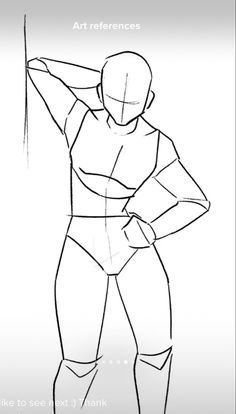 the drawing shows how to draw a man's body