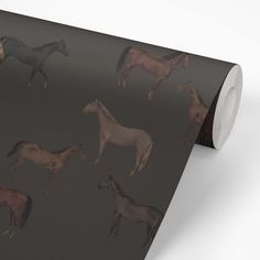 a group of horses on a dark background wallpaper