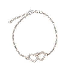 *Mom and Me bracelets are sold individually* Beautiful keepsake sterling silver bracelet with hearts symbolizing "Hearts Entwined Forever" with sparkling CZ accents. This high-quality bracelet is adjustable 7 - 8".  This is available in  both silver (with rhodium plating prevent tarnish) and gold-plated (over sterling silver).   A heart warming gift for mothers and daughters, girlfriend, wife, best friend, BFF, and even Grandma or Nana too!   "Your Hearts are Entwined Forever" Bracelets come in Silver Sterling Silver Name Bracelet For Promise, Dainty Sterling Silver Name Bracelet For Mother's Day, Personalized Sterling Silver Chain Bracelet For Mother's Day, Sterling Silver Double Heart Bracelet, Mother's Day Sterling Silver Heart Bracelet Gift, Sterling Silver Name Bracelet With Heart Charm For Gift, Sterling Silver Heart Charm Bracelet For Mother's Day, Sterling Silver Clasp Bracelet For Valentine's Day Anniversary, Sterling Silver Double Heart Bracelet Gift