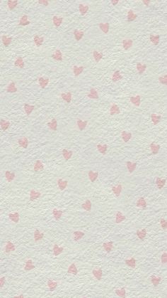 pink hearts on white paper with watercolor effect