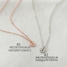 "These minimalist necklace make a contemporary, elegant addition to any ensemble! A custom engraved initial disc necklace would make a perfect gift for yourself and your loved ones. This beautiful and delicate necklace is the perfect layering necklace or beautiful on its own. D E T A I L S - Subtle & Delicate discs - Custom engraved initial - Disc size: 8mm x 8mm - This listing is for one necklace. - Each piece or set comes in a gift box, ready for gifting. E N G R A V I N G - Font choice: F Rose Gold Sterling Silver Initial Necklace With Delicate Chain, Minimalist Name Necklace With Round Pendant And Delicate Chain, Rose Gold Sterling Silver Initial Necklace With Adjustable Chain, Minimalist Engraved Round Pendant Charm Necklaces, Minimalist Engraved Round Pendant Charm Necklace, Everyday Initial Pendant Necklace With Engraving Option, Silver Initial Necklace With Delicate Chain For Personalized Gift, Minimalist Rose Gold Charm Necklace With Initial Pendant, Minimalist Necklace With Engraving Option For Anniversary