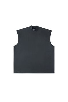 Sleeveless Tee v4 by IDLT from the Autumn/Winter '22 collection. Available in light gray, light green, dark gray, gray, and black. Made from 100% cotton, this unisex tee features an oversized fit, making it perfect for casual wear. Hand wash with water under 40°C, no bleach, and lay flat to dry. Size Chart: Size Chest (cm) Shoulder (cm) Length (cm) Sleeve S 128 56 72 / M 132 58 74 / L 136 60 76 / XL 140 62 78 / Washed Black Sleeveless Top For Streetwear, Sleeveless Washed Black Top For Streetwear, Gray Cotton Tank Vest, Gray Vest Tops With Crew Neck, Gray Crew Neck Vest Top, Gray Vest Style Crew Neck Tops, Black Oversized Sleeveless Top, Oversized Sleeveless Black Top, Gray Cotton Vest Top