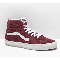 Vans Sk8-Hi Pig Suede Pomegranate/Snow White Shoes Size 7.5 Mens & 9 Women’s. Shoes Are Brand New With Tags But They Do Not Come With The Original Shoe Box Red Winter Sneakers With Rubber Sole, Burgundy High-top Sneakers For Streetwear, Red High-top Winter Sneakers, Winter Lace-up Sneakers With Red Sole, Winter High-top Sneakers With Red Sole, Winter Low-top Sneakers With Red Sole, Vans Sneakers Men, Snow White Shoes, Vans Sk8 High