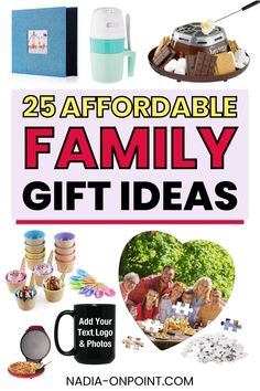 the 25 adorable family gift ideas are featured in this post - it - yourself guide