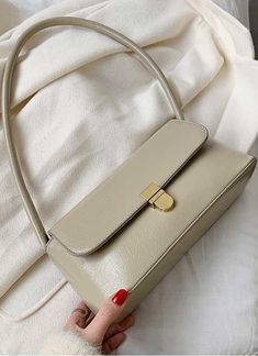 $49.90 - Beige purse handbag for elegant ladies, feminine women and teens. Square Shoulder Bag With Hasp Closure For Shopping, Trendy Beige Rectangular Bag, Trendy Bags With Hasp Closure For Everyday Use, Beige Flap Bag With Large Capacity For Shopping, Trendy Rectangular Satchel For Day Out, Trendy Baguette Bag With Hasp Closure For Shopping, Spring Beige Baguette Bag For Shopping, Chic Large Capacity Box Bag For Summer, Trendy Tote Bag With Gold-tone Hardware