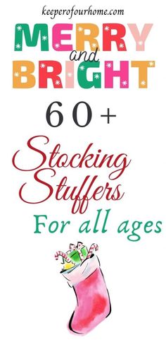 merry and bright 60 + stocking stuff for all ages