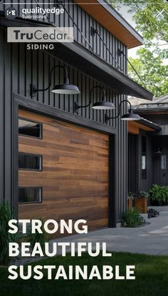 a house with the words strong beautiful suitable