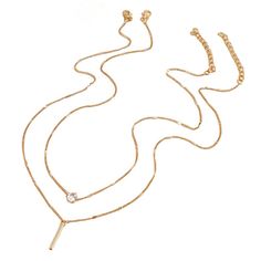 Elevate any outfit with Bella, our exquisite festive layered necklace. With its intricate design and quality craftsmanship, it adds a touch of elegance and charm. Perfect for any occasion, this necklace is a must-have for those who want to make a statement. Elegant Multi-strand Gold Necklace, Elegant Double Strand Metal Layered Necklace, Elegant Multi-strand Necklace With Delicate Chain, Elegant Gold Multi-strand Necklace, Elegant Multi-strand Layered Chain Necklace, Elegant Metal Layered Necklace With Dangle, Elegant Layered Multi-strand Chain Necklace, Elegant Long Necklace With Detachable Pendant, Elegant Metal Layered Dangle Necklace