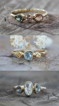 Custom Birthstone Ring in Gold Mothers Ring 3 Stone Vintage, Mothers Ring 4 Stones, Unique Mothers Rings Birthstones, 4 Stone Mothers Ring, Mother Birthstone Ring, Mom Rings Birthstone, Mothers Ring Ideas Unique, Three Birthstone Ring, Mother Rings Ideas