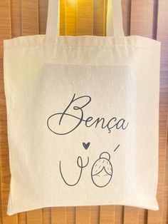 a white bag with the word benca on it