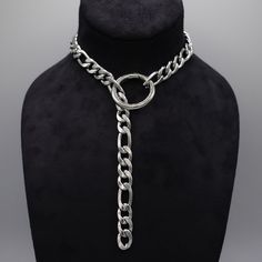 Thicc Chunky Figaro Chain O Ring Choker 12mm Solid Stainless Steel Figaro Choker Chain Stainless Steel O Ring Snap Clasp Nickel Free Hand Made in the UK Sizing: Small 15 Inches (38cm) Medium 17 Inches (43cm) Large 19 Inches (48.5cm) Silver Metal Chain Link Ring, Silver Chain Link Ring Made Of Metal, Silver Chain Metal Ring, Silver Chunky Chain Round Jewelry, Silver Jewelry With Chunky Chain, Silver Jewelry With Round Chunky Chain, Adjustable Chunky Chain Silver Jewelry, Adjustable Silver Chunky Chain Jewelry, Adjustable Silver Curb Chain Necklace