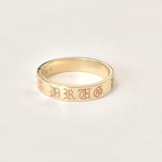 This finely handcrafted ring is made completely of 14K solid gold. Perfect to customize with setting gemstones or engraving any words or phrases on the outer or inner surface. Band Height: approximately 3mm Band Inner Thickness: approximately 1.35mm Metal Finish: High Shine Polish This design is available in Rose, White and Yellow 14K Gold This item is proudly made in USA and also available in 18K solid gold options upon request. Kindly email info@nanabijoujewelry.com for further assistance with Engagement Rings Bands, Rings Bands, Jewelry Real, Rose Gift, Handcrafted Rings, Mother And Father, Eternity Band, Handmade Wedding, Jewelry Gift Box