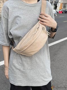 Bird in Bag - Womens Casual Hip Pack Fashion Shoulder Chest Bag Unisex Hip-Hop Belt Bag Casual On-the-go Pouch With Zipper Pocket, Casual Satchel Pouch For Mobile Phone, Casual Beige Shoulder Bag With Mobile Phone Pocket, Casual Beige Pouch Shoulder Bag, Casual Large Capacity Pouch, Casual Beige Bags For Everyday Use, Casual Softback Canvas Bag In Beige, Casual Everyday Rectangular Pouch, Casual Beige Softback Canvas Bag