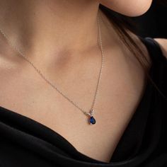 Nobility. Joy. Truth. Of the maximum alluring, the sapphire birthstone functions wonderful readability and hardness. September birthstone necklaces, earrings and different sapphire rings function velvety-blue tones • Finish: 18K Gold Plated 925K Sterling Silver • It's dainty and can be worn every day • A special piece you'll treasure • High quality materials and attention to detail • Our jewelry is designed With 🖤️ In NY H O W ∙ T O ∙ O R D E R It’s easy as 1, 2, 3! 1. Select your loved option Sapphire Necklace Gold, Birthstone Necklaces, Gold Birthstone Necklace, September Birthstone Necklace, Sapphire Birthstone, Necklace For Mom, Sapphire Rings, Necklace For Girlfriend, Birthstone Gifts