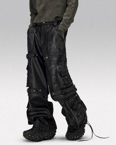 * Cargo pants "Hitshima" are in Asian size: Please choose at least one size larger than your usual size. Check the size guide for more details.   The model is 178 cm (5'10") tall, weighs 58 kg (128 lbs), and wears a size M.   Embrace the Future with the Detachable Cargo Pants "Hitshima" Step into the future with the Detachable Cargo Pants "Hitshima". These pants are the ultimate blend of cyberpunk and dystopian fashion , designed for those who dare to stand out.  Made from premium, durable mater Techwear Parachute Pants With Functional Pockets, Techwear Bottoms For Winter, Winter Techwear Long Pants, Techwear Parachute Pants With Multiple Pockets, Winter Techwear Cargo Pants, Full-length Techwear Cargo Jeans With Hip Pockets, Baggy Techwear Pants With Cargo Pockets, Baggy Techwear Pants With Multiple Pockets, Combat Style Wide Leg Pants With Multiple Pockets