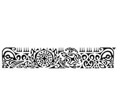 an intricately designed border in black and white