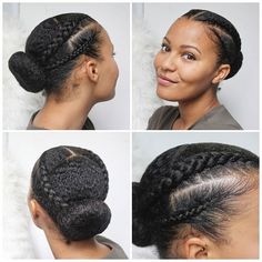 Braids Bun, Bun Style, Quick Braids, Natural Hair Bun Styles, Protective Hairstyles For Natural Hair, Quick Natural Hair Styles, Bun Styles