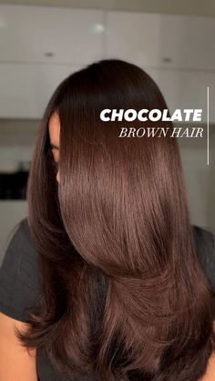 Rich Brown Hair, Chocolate Brown Hair Color, Brown Hair Looks, Bronde Balayage, Brown Hair Inspo, Brunette Balayage, Chocolate Brown Hair, Red Brown Hair, Hair Color Auburn