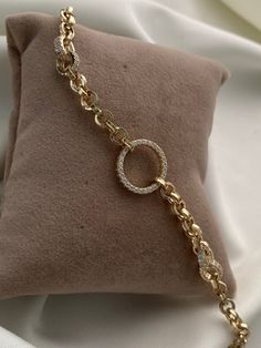 "ITEM DETAILS ❆All our jewelry are hand made with Love. ❆Material: 14K Gold ( 585). ❆Available colors: Gold, Rose Gold, White Gold. ❆Available Sizes: Look Size Option (Contact for different sizes) ❆Each item is made to order ❆ DO YOU LIKE THIS BRACELET? ❆ You can get more information about it below but if you have any questions, just click the \"Message Sergen Vural \" button and I will be very happy to hear from you ☺ PACKAGING ❆Comes ready to gift in a beautiful jewelry box. ❆It comes with a s Yellow Gold Bracelets With Adjustable Chain And Cubic Zirconia, Yellow Gold Bracelet With Adjustable Chain And Cubic Zirconia, Yellow Gold Cubic Zirconia Bracelet With Adjustable Chain, Round Diamond Chain Bracelet Tarnish Resistant, Adjustable Round Cubic Zirconia Chain Bracelet, Gold Cubic Zirconia Bracelet With Adjustable Chain, Tarnish Resistant White Gold Round Chain Bracelet, Tarnish-resistant White Gold Round Chain Bracelet, Yellow Gold Cubic Zirconia Chain Bracelet