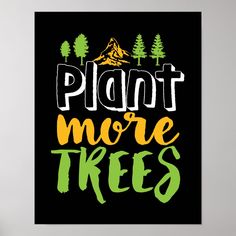 an ipad case with the words plant more trees on it