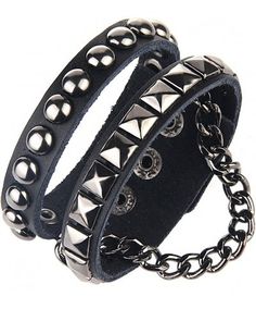 Materials:The high quality leather and metal alloys Suitable for band,biker,Rock,climber people, unisex style for both men and women to enjoy! makes it perfect for those with bold personalities! Dimensions: 9.1 inch long, 2.8 inch width, 2.5 ounces weight Item includes: one multi circle rivet bracelet, easily adjust the size of the bracelet Adjustable Punk Bracelet For Streetwear, Adjustable Punk Bracelets For Streetwear, Punk Leather Jewelry With Rivets, Adjustable Punk Bracelets For Biker Events, Black Leather Punk Jewelry, Rock Style Metal Jewelry For Alternative Fashion, Black Trendy Bracelets With Studs, Black Rock Style Jewelry For Streetwear, Trendy Black Bracelets With Studs