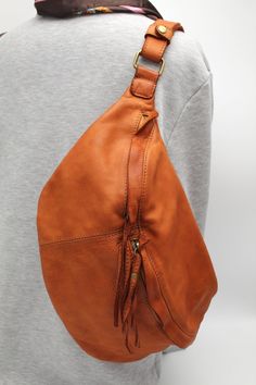 Soft Leather Pouch Chest Bag For Daily Use, Daily Use Soft Leather Pouch Chest Bag, Daily Use Soft Leather Chest Pouch, Leather Pouch Belt Bag, Soft Leather Pouch Chest Bag, Everyday Soft Leather Pouch Chest Bag, Leather Pouch Bag, Leather Sling Bags, Waist Bag Leather