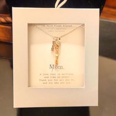 Brand New In Beautiful Gift Box 14kt Flash Gold Plated Tri-Color And Cubic Zirconia Heart "Mom", "I Love You" Charms On 16" Gold Necklace. Includes 2" Extender Chain. Makes A Wonderful Gift For Any Occasion. Thank You For Shopping My Closet And Don't Forget To Bundle For More Savings! Mother's Day Yellow Gold Charm Necklace With Hallmark, Mother's Day Personalized Tarnish-resistant Charm Necklace, Personalized Gold-plated Heart Necklace For Mother's Day, Mother's Day 14k Gold-filled Charm Necklaces With Delicate Chain, Yellow Gold Tarnish-resistant Charm Necklace For Valentine's Day, A New Day, Beautiful Gift Boxes, Tri Color, New Day