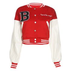 Introducing our Women's Embroidered Letterman Jacket – a symbol of empowerment and limitless potential. This classic jacket combines vintage style with modern sophistication, featuring intricate embroidery that proudly spells "Beyond the Range" on the breast. Crafted from high-quality materials, it's both fashion-forward and cozy, making it a versatile addition to your wardrobe. Whether you're conquering new horizons or simply making a bold statement, this jacket is your perfect companion. Eleva Short Jacket Women, Sporty Y2k, Autumn Patchwork, Uniform Jacket, Ladies Short Jackets, Womens Jackets Casual, Leather Patchwork, Baseball Women, Classic Jacket