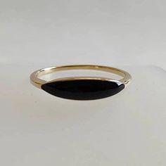 14K Gold Natural Black Enamel Ring Natural Black Enamel Solid - Etsy 14k Gold Polished Enamel Ring, 14k Gold Enamel Ring With Polished Finish, Modern Oval Black Enamel Rings, Modern Black Enamel Jewelry For Anniversary, Black Stackable Jewelry For Formal Occasions, Elegant 14k Gold Enamel Ring With Polished Finish, Modern Black Enamel Rings For Gifts, Black Enamel Formal Ring, Modern Enamel Rings For Formal Occasions