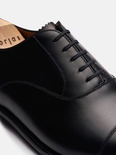 The Oxford - Black Calf | Crafted by Hand | MORJAS Timeless Lace-up Shoes With Rubber Sole For Office, Timeless Calf Leather Lace-up Shoes For Formal Occasions, Timeless Semi-formal Lace-up Calf Leather Shoes, Classic Lace-up Shoes With Goodyear Welted Almond Toe, Classic Lace-up Shoes With Goodyear Welt And Almond Toe, Classic Cap Toe Lace-up Shoes In Calf Leather, Classic Goodyear Welted Lace-up Shoes With Almond Toe, Classic Calf Leather Cap Toe Lace-up Shoes, Luxury Formal Monk Strap Shoes With Rubber Sole