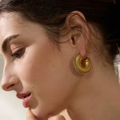 Peonies are known as the earrings of riches and honor. They embody romance and prosperity and are regarded as an omen of good fortune Material: Stainless Steel, 18K Gold Plated, Cubic Zirconia Gold Hoop, Gold Hoop Earrings, Silver Hoop Earrings, Silver Gold, Peonies, Cubic Zirconia, 18k Gold, Gold Plate, Hoop Earrings