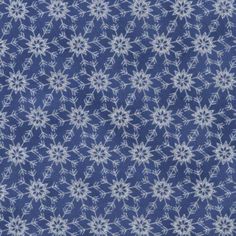 blue and white fabric with small flowers on it