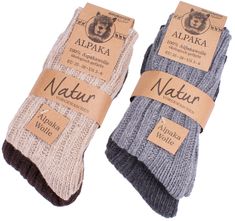 PRICES MAY VARY. 🦙🧦 100% alpaca wool - these ecologically dyed winter socks were made from high quality wool. Alpaca wool is 3x more tear resistant than sheep wool, is stain resistant and felts less than other types of wool 🦙🧶 Soft feel with soothing foot warmth - alpaca wool offers excellent thermal properties against cold feet. The particularly thick and soft fabric warms your feet intensively without sweating, as the wool is particularly breathable 🎁🚶 Versatile winter socks - whether for home, outdoor walks or other outdoor activities, these socks will keep your feet warm, comfortable and prevent unpleasant sweaty feet. Also as an original gift for girlfriend or boyfriend, this socks set is the right choice 🦙🧶 Super quality, high quality workmanship and no pressure points on you Brown Socks, Cosy Socks, Alpaca Socks, Cashmere Socks, Hiking Socks, Sock Packs, Knit Alpaca, Winter Socks, E 40