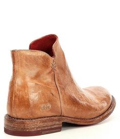 Bed Stu Yurisa Leather Block Heel Western Booties | Dillard's Business Boots With Textured Sole And Closed Toe, Womens Leather Booties, Western Booties, Bed Stu, Leather Block Heels, Autumn Outfit, Shoe Obsession, Dillard's, Leather Booties