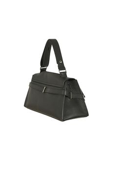 Black leather bag with removable shoulder strap from Orciani. - measures: 33cm 15cm x 12cm - made in italy - composition: leather Italian Accessories, Moncler Women, Black Leather Bag, Belt Design, Black Leather Bags, Gorgeous Bags, Sneaker Wedge, Accessories Branding, Bridal Shoes