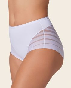 Lace stripe undetectable classic shaper panty#color_000-white Shaper Panty, Nude Bra, Legging Sport, Lace Bustier, Ceremony Decor, Everyday Bra, Support Bras, Strapless Bra, Sport Running