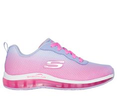 Skech-Air Element Elite - Purely | SKECHERS Lace-up Mesh Running Shoes With Gel Cushioning, Lace-up Running Shoes With Gel Cushioning And Mesh Material, Pink Mesh Sneakers For Sports, Pink Fade-resistant Running Shoes For Jogging, Comfortable Lace-up Sneakers With Gel Cushioning, Light Sports Pink Fade-resistant Sneakers, Pink Fade-resistant Sneakers For Light Sports, Sporty Pink Fade-resistant Sneakers, Pink Athleisure Running Shoes With Elastic Laces