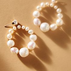 Anthropologie Bhldn Emma Katzka Peal Hoop Earrings New Modern Door Knocker Hoops With Lustrous Freshwater Pearls. New Unworn! Chic Bohemian Modern Bridal Bride Wedding Gala Party Beach Travel Vacation Chic White Pearl Hoop Earrings, Everyday White Hoop Pearl Earrings, Chic White Pearl Drop Hoop Earrings, White Pearl Round Hoop Earrings, White Hoop Earrings With Pearl Charm, White Pearl Drop Hoop Earrings, Chic White Teardrop Hoop Earrings, White Pearl Hoop Earrings, Keshi Pearl Bracelet