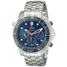 Omega Men's 212.30.44.50.03.001 Seamaster Chronometer Chronograph Automatic Stainless Steel Watch Omega Diver, Omega Seamaster Diver 300m, Swiss Watch Brands, Omega Man, Swiss Army Watches, Omega Seamaster Diver, Casual Watches, Luxury Watches For Men, Dive Watches