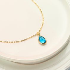 Buy Any 2 Items, Get 10% Off + Free Shipping w/ code AVA10 Beautiful blue topaz crystal birthstones are the perfect gift for December babies. Birthstones represent the best qualities in us, and are the perfect peronalized gift for birthdays, Christmas, and more. Gift your mom, daughter, sister, friend, grandma, granddaughter, aunt or niece this timeless classic for her next special occasion! J E W E L R Y ∙ D E T A I L S MATERIAL: Gold Plated CHAIN LENGTH: 18" chain + 2" chain extender PENDANT S Blue Topaz Birthstone Necklace For Anniversary, Teardrop Blue Topaz Necklace Gift, Hypoallergenic Sapphire Jewelry As Gift, Hypoallergenic Sapphire Jewelry For Gifts, Birthstone Crystal Necklace Gift, Anniversary Blue Topaz Birthstone Necklace, Personalized Blue Birthstone Necklace As Gift, Mother's Day Gift Crystal Birthstone Necklace, Blue Jewelry For Birthday Gift And Mother's Day