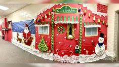 Santa Workshop School Hallway, Santa’s Workshop School Hallway, Classroom Santas Workshop, Santa's Workshop Classroom Door, Santa’s Workshop School Decorations, Christmas Theme School Hallway, Santa’s Work Shop Door Decor, Santas Toy Shop Door Decoration, Santa’s Workshop Classroom Decoration