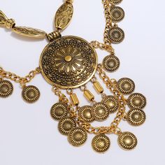 Style: Ethnic Style Material: Alloy Color: Ancient & gold Chain Clothing, Layered Coin Necklace, Boho Chic Necklace, Chic Necklace, Statement Choker, Statement Choker Necklace, Trendy Boho, Choker Collar, Lovely Necklace