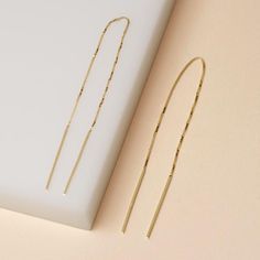 Extra Long Gold Threader Earring – STONE AND STRAND 14k Yellow Gold Threader Earrings, Minimalist 14k Gold Dangle Jewelry, Gold Round Threader Earrings For Everyday, Yellow Gold Tarnish-resistant Threader Earrings As Gift, Minimalist Dangle Box Chain Jewelry, Minimalist Tarnish Resistant Drop Earrings, Hypoallergenic Gold Linear Earrings In Sterling Silver, Minimalist Dangle Jewelry With Box Chain, Classic 14k Gold Filled Earrings For Everyday Luxury