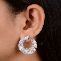 Natural SI/H Marquise Round Diamond Hoop Earrings 18k White Solid Gold 8.76 Ct. Luxury Pierced Hoop Earrings For Wedding, Diamond Pierced Hoop Earrings, White Diamond Cut Hoop Earrings For Wedding, Luxury Round Hoop Earrings For Wedding, White Luxury Hoop Earrings, Diamond Hoop Pierced Jewelry, White Diamond Hoop Earrings For Pierced Ears, White Hoop Diamond Earrings For Pierced Ears, Luxury White Round Hoop Earrings