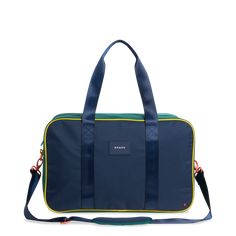 state bags rockaway duffle bag polyester canvas green/navy front view click to zoom Blue Bag With Zipper Closure For Overnight Trips, Blue Rectangular Laptop Bag For On-the-go, Blue Duffle Bag With Zipper Closure For On-the-go, Sporty Travel Bag With Luggage Sleeve For Daily Use, Blue Duffle Bag For Overnight Trips, Blue Duffle Bag For Overnight Trips With Zipper, Blue Duffle Bag With Zipper For Overnight Trips, Blue Duffle Bag For Overnight Trips With Zipper Closure, Blue Travel Bag With Zipper For Overnight Trips